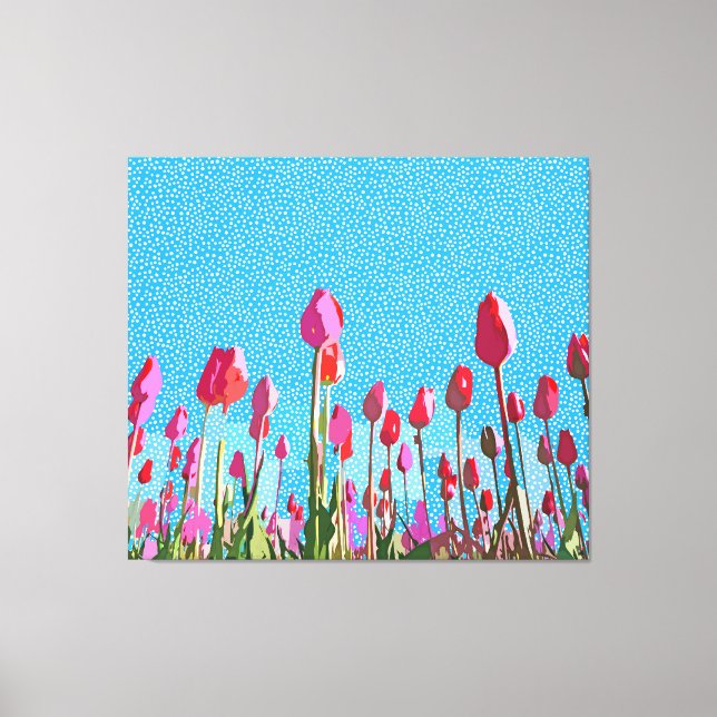 Toile Traversez les tulipes avec moi (Recto)