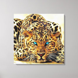 Toile Trending Leopard Blue Eyes