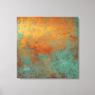 Toile Trendy Rich Copper Patina Metallic