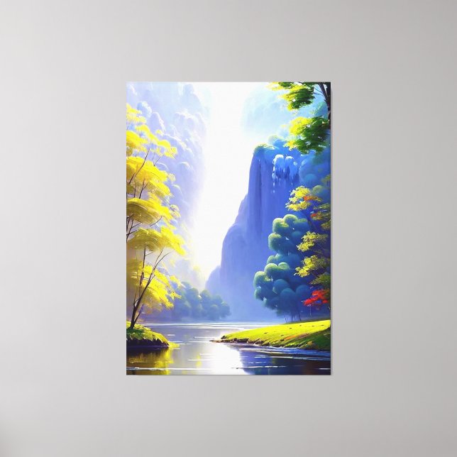Toile Très Belle Nature Serene Peinture Paysage (Recto)