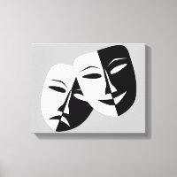 Très Cool Comédie et Tragédie Masques Théâtres