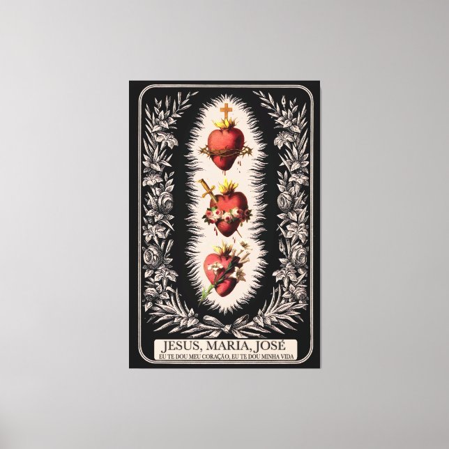 Toile Três Sagrados Corações (Recto)