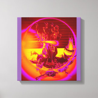 Toile Triple Déesse Hekate avec offrandes