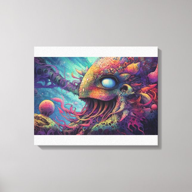 Toile Trippy créature (Recto)