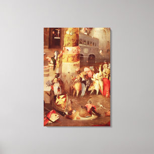 Toile Triptyque de la tentation de St Anthony