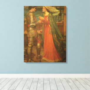Toile Tristan et Iseult par John William Waterhouse