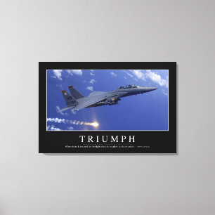 Toile Triumph : : Citation inspirée 1