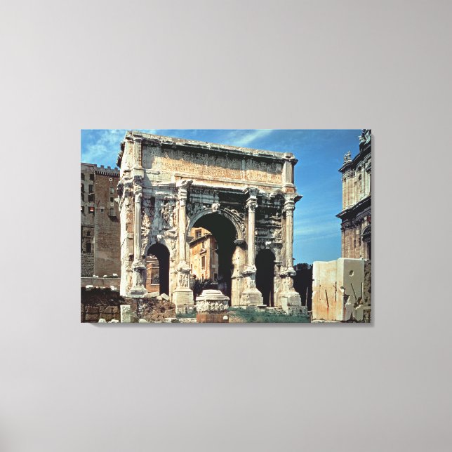 Toile Triumphal Arch of Septimius Severus, dedicated (Recto)