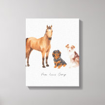 Trois animaux domestiques bien-aimés