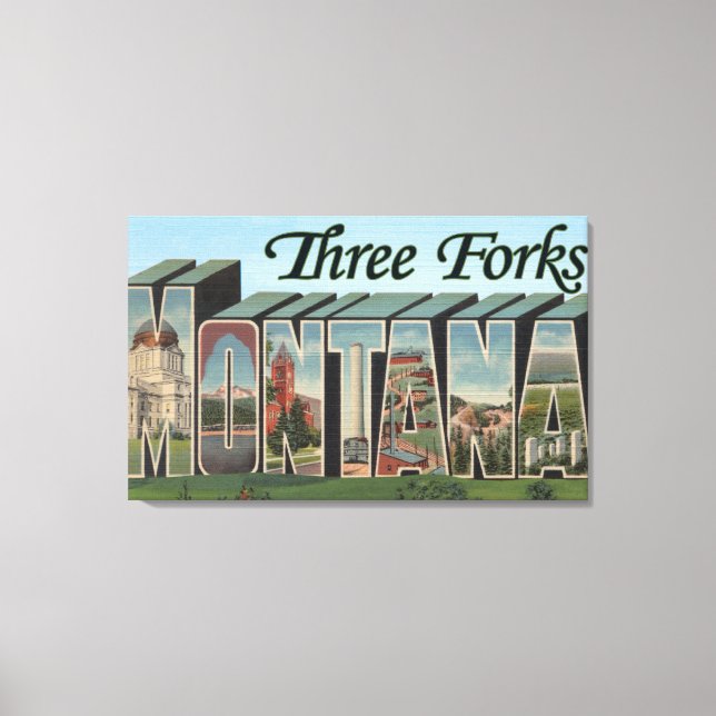 Toile Trois Fourches, Montana (Recto)