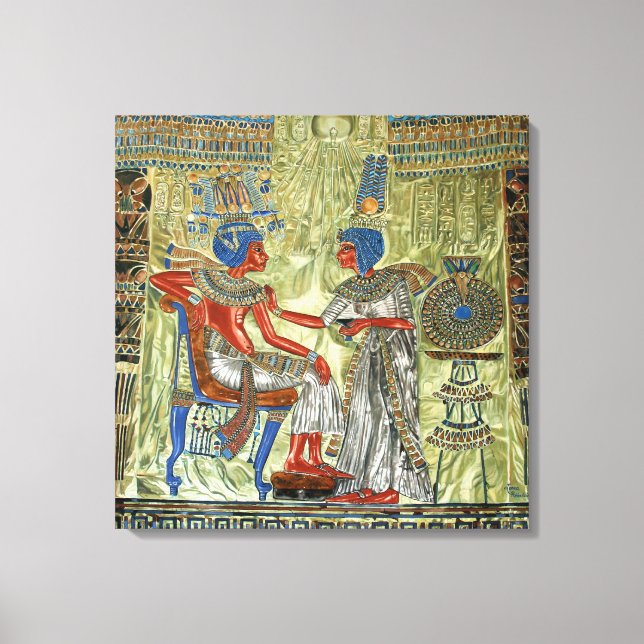 Toile Trône de Tutankhamon (Recto)