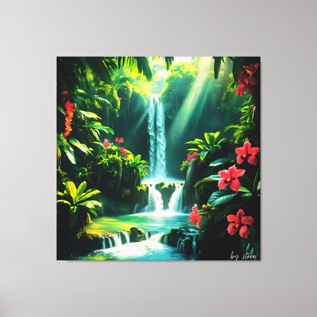 Toile Tropical Jungle Bliss (Recto)