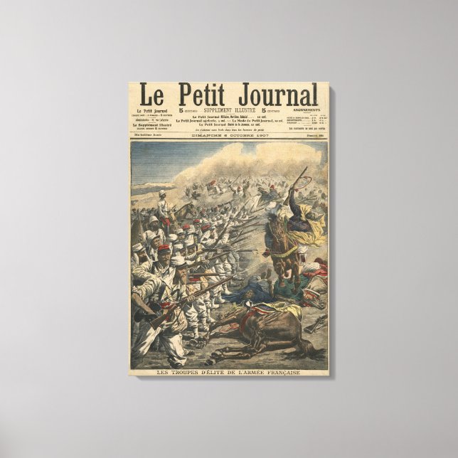 Toile Troupes d'élite de l'armée française, Français (Recto)