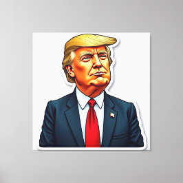 Toile Trump a l'air dignifié