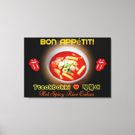 Toile 👍 ❤️ 😋 TteokBokki-Cakes au riz coréen chaud et é