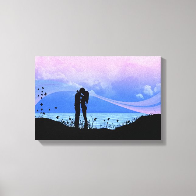 Toile Tu me donnes des papillons (Recto)