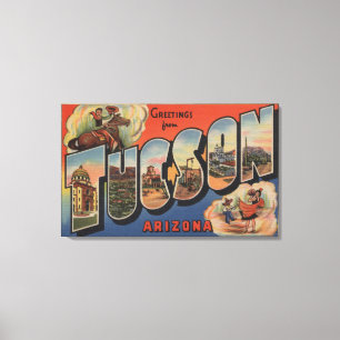 Toile Tucson, Arizona - Scènes de grandes lettres