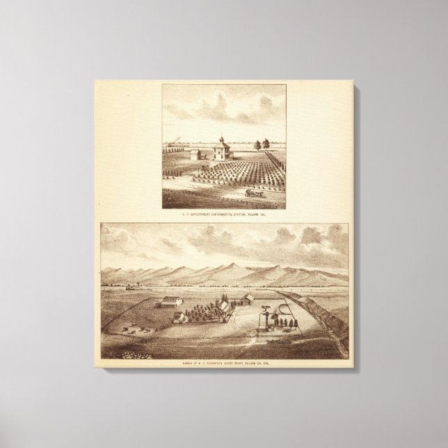 Toile Tulare Co ranch, station (Recto)