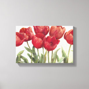 Toile Tulipes rouges