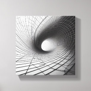 Toile Tunnel de cadre filaire abstrait minimaliste moder
