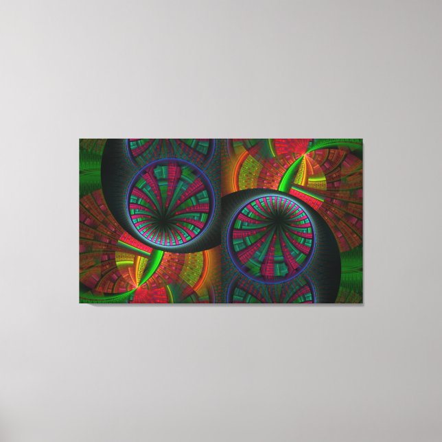 Toile Tunneling Fractal Psychedelic (Recto)