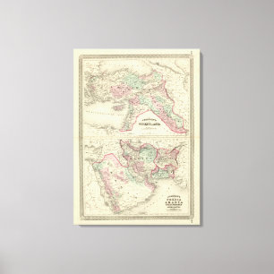 Toile Turquie en Asie, Perse, Arabie, Belochistan