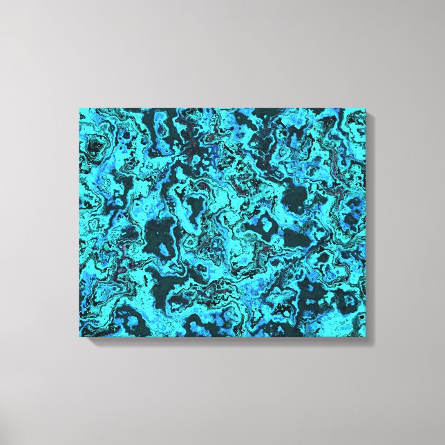 Toile Turquoise bleu clair (Recto)