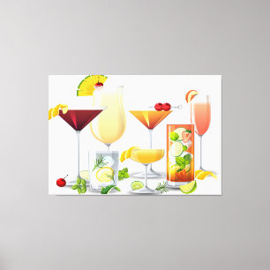 Toile Types de cocktails