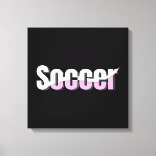 Toile Typographie de football Art moderne Swish Abstrait