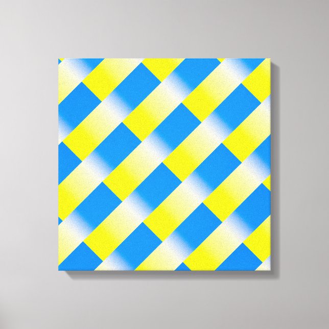 Toile Ukraine bleue et jaune Inspiration de la paix anti (Recto)