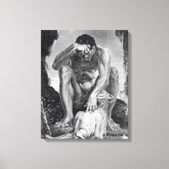 Toile Ulysse S'échapper de Polyphémère les Cyclopes (Recto)