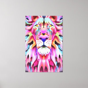 Toile Un art d'Imaginaire de Lion irréel