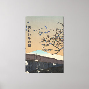 Toile Un beau paysage hivernal
