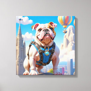 TOILE UN BULLDOG LOINTAIN DE DEMAIN EN FRANÇAIS 6