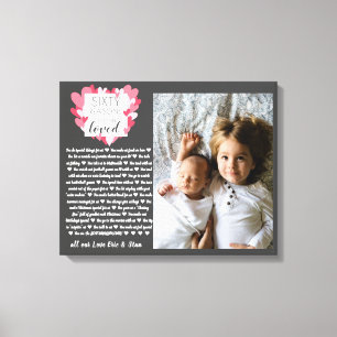 Toile Un cadeau photo grand-parent pour toutes les raiso