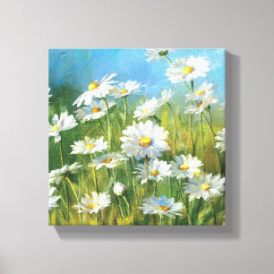 Toile Un champ de saletés blanches