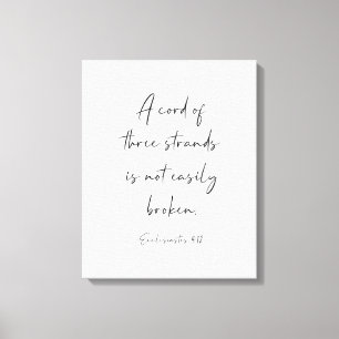 Toile Un Cordon De Trois Strands, Ecclesiastes 4:12