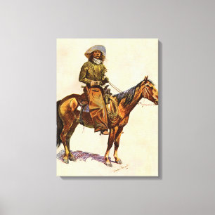 Toile Un cow-boy d'Arizona par Remington, Western vintag