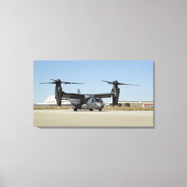 Toile Un CV-22 Osprey se prépare au décollage (Recto)