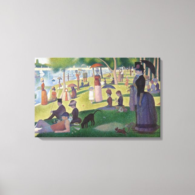 Toile Un dimanche après-midi sur l'île de La Gran Seurat (Recto)
