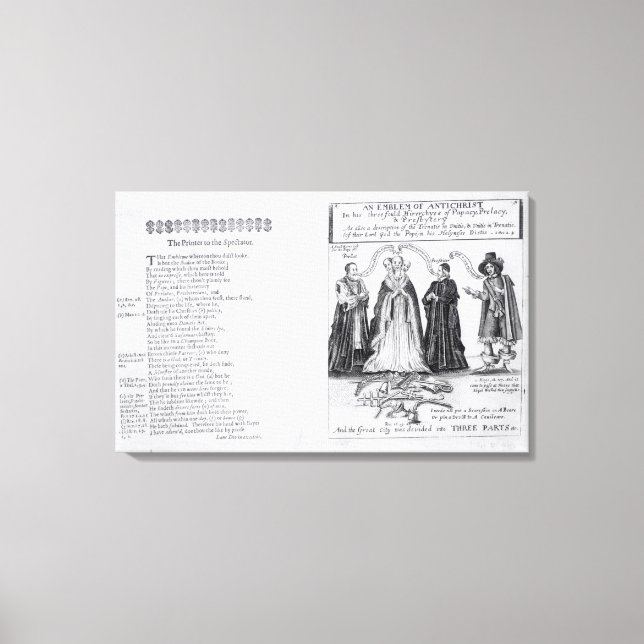 Toile Un emblème de l'Antichrist (Recto)