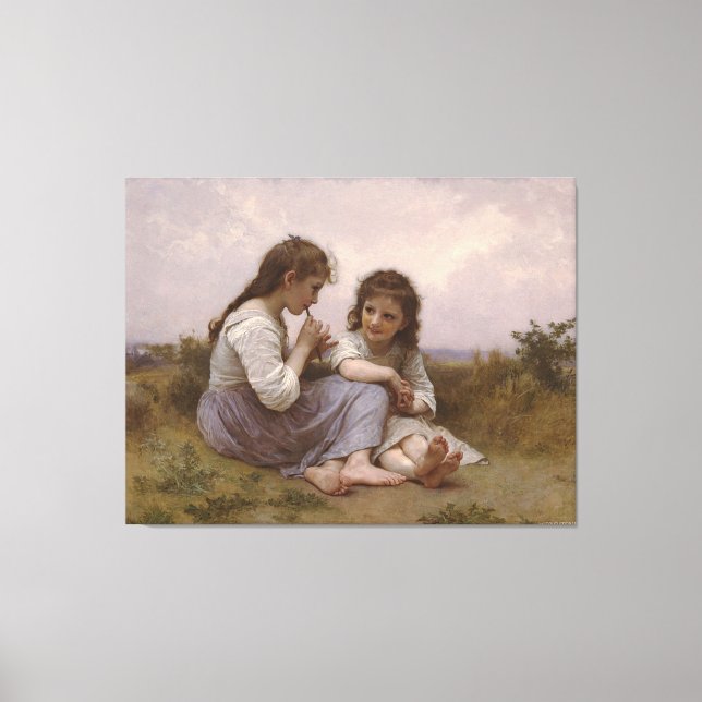 Toile Un enfant jeune fille (Idylle Enfantine) (1900) (Recto)