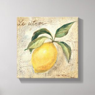 Toile Un fruit jaune de citron