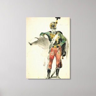 Toile Un hussard du 9ème régiment