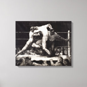 Toile Un mâle chez Sharkey - George Bellows enfermant
