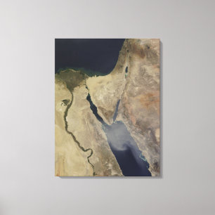 Toile Un nuage de poussière bronzée d'Arabie Saoudite