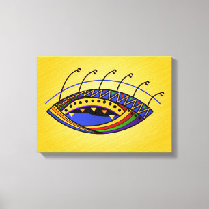 Toile Un oeil tribal africain