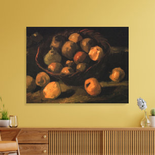 Toile Un panier de pommes par Vincent van Gogh