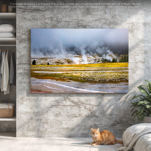 Toile Un paysage de Geyser de Yellowstone