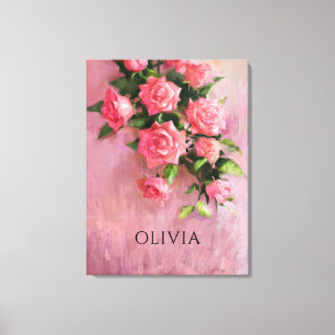 Toile Un rêve personnalisé dans les tons roses